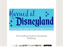 Tablet Screenshot of marriedatdisneyland.com